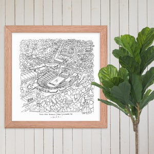 West Lafayette Stadium Framed!