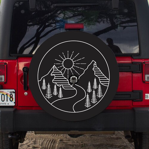 Mountain Design Tire Cover for JL With Backup Camera Etsy