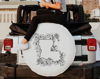 Universal Spare Tire Cover Nevada State Seal Waterproof Spare Wheel Cover Novelty Tire Cover Car Accessories for All Vehicle