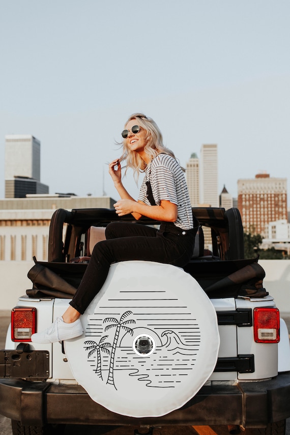jeep tire cover for backup camera