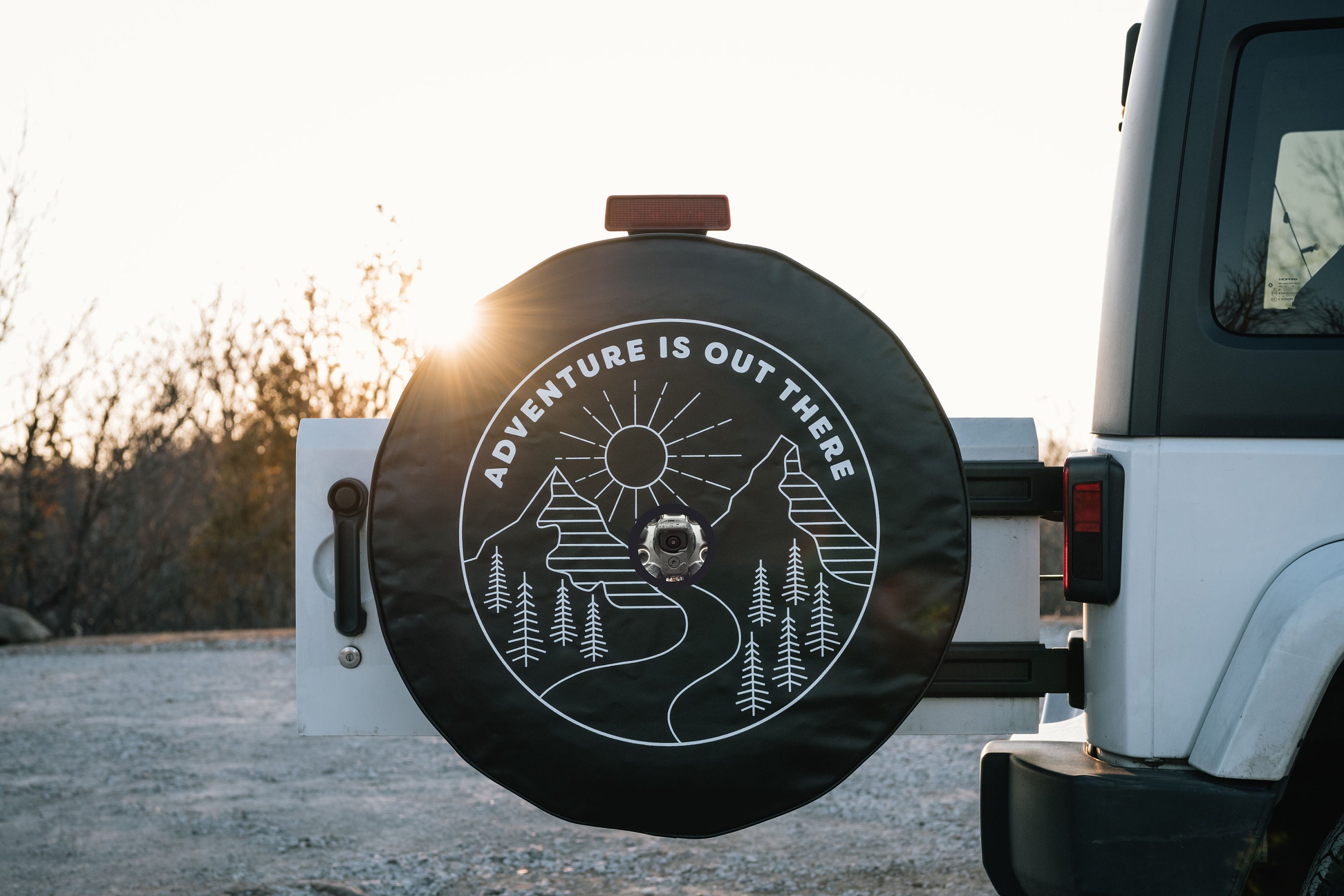 Adventure is Out There Spare Tire Cover With Backup Camera - Etsy