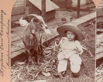 1899 Moi, un Billy.  Photo stéréoscopique