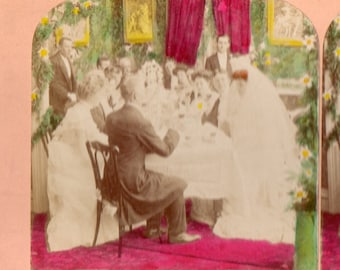 1905 C&#39;est le jour de votre mariage. p.c. Kilburn Stereoview Photo