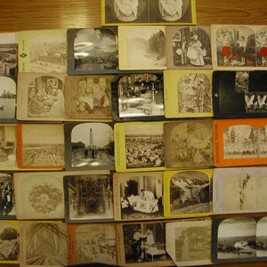 Lot of 31 Stereoview Photos, Good Variety image 1