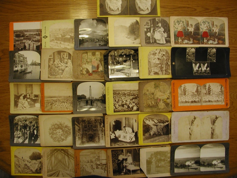 Lot of 31 Stereoview Photos, Good Variety image 1