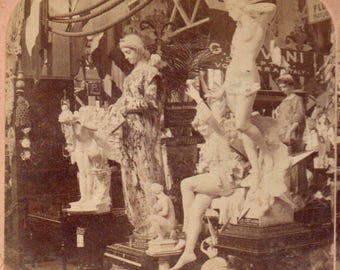 1904 St. Louis World Fair, Beauty of Italian Section.  Stereoview Photo