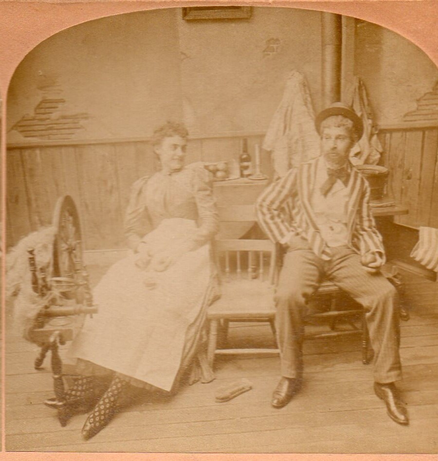 1892 Homme rejeté, « Je serai une sœur pour toi ». Kilburn Stereoview Photo