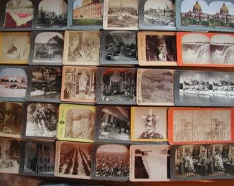 Lot of (31) Stereoview Photos. Good Variety!