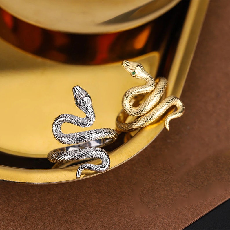 925 Sterling Silver Snake Rings TS Reputation Snake Ring Etsy