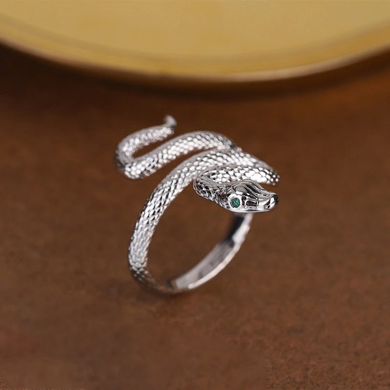 925 Sterling Silver Snake Rings TS Reputation Snake Ring Etsy