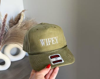 Wifey Honeymoon Corduroy Hat for her, Wife Snapback for Wedding Hat, Wifey Cap, Bachelorette Party Hat, Bridal Shower Gift, Wife Life hats