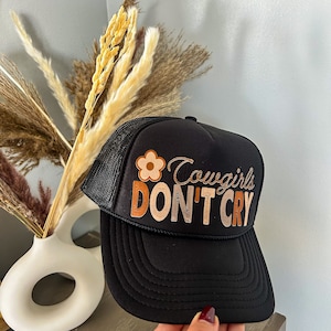 Cowgirl Trucker Hat,  Country Theme Hat Custom Cowgirl Trucker Hat, Lake Baseball Cap, Western gift for her, Trucker Hat Bach Weekend