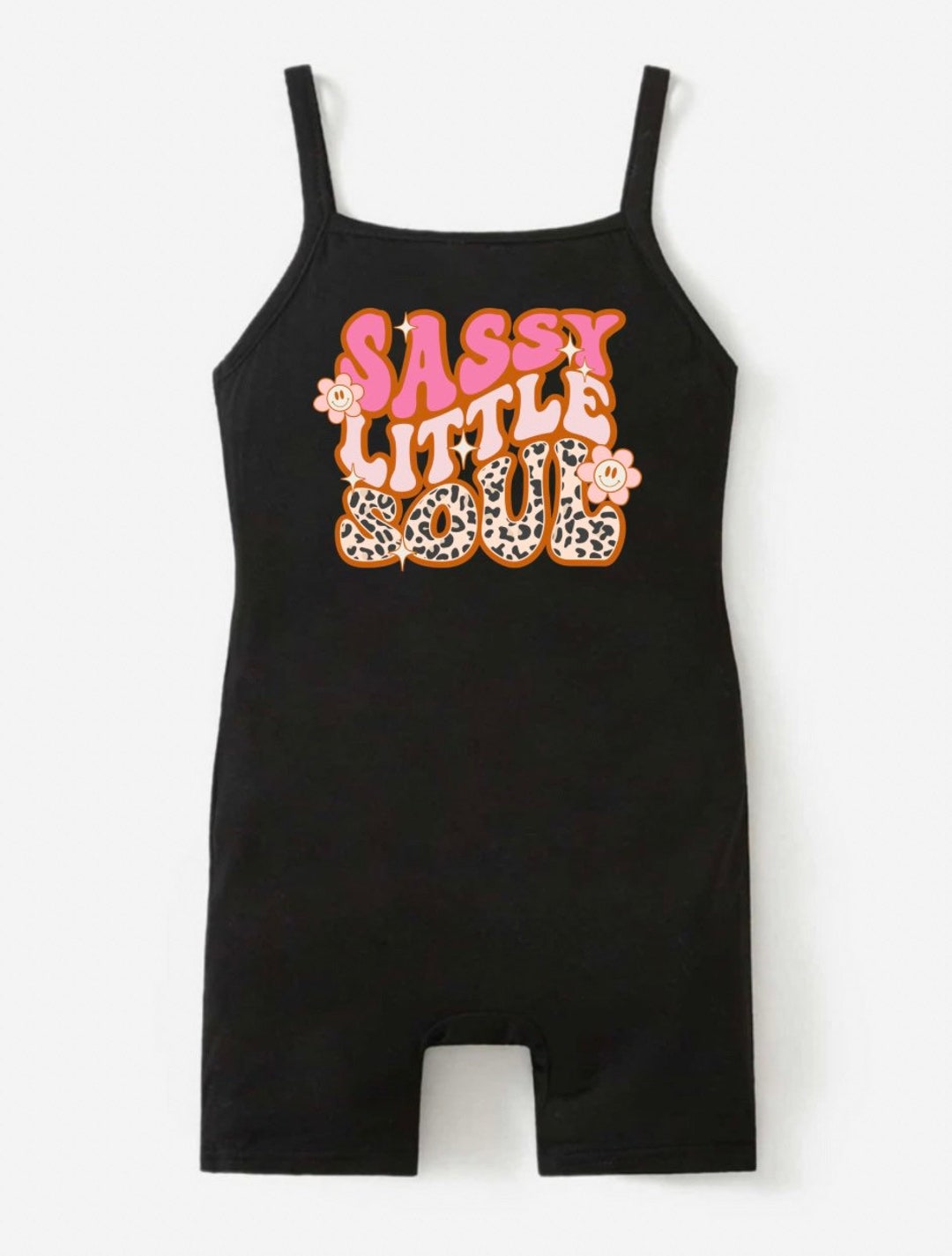 Pink Cheetah Sassy Baby Solid Tank Top Romper for Baby Girl Summer Gift, Baby Shower Present