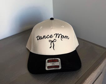 Dance Mom Embroidered Hat, Trendy Mother Hats for kids Cheerleaders, Mom Vintage Trucker, Mom Cap Mother's Day Gift, custom dance Moms hat