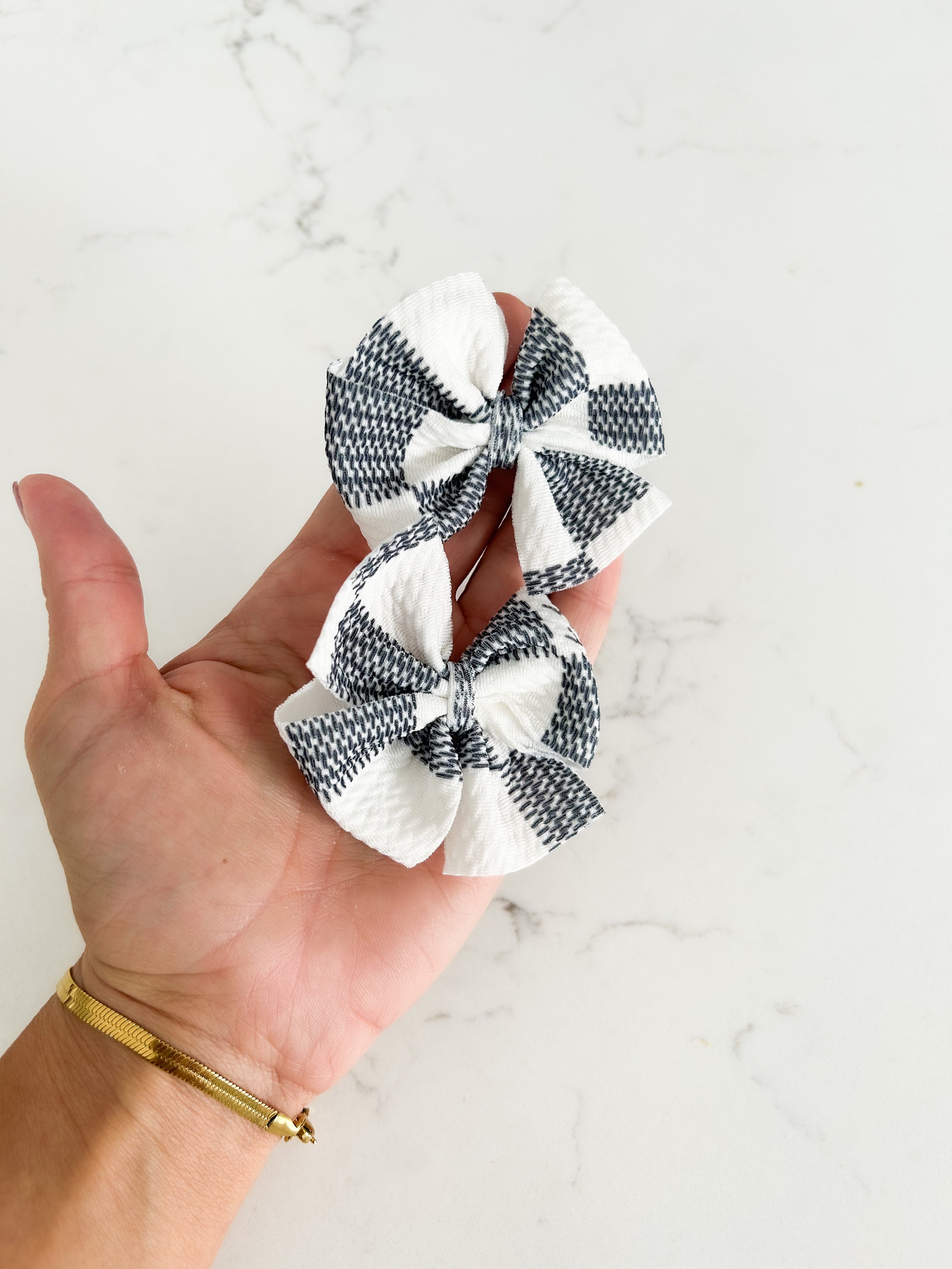 FHTH LV Logo Bow Scrunchy