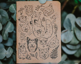 Juniper and Friends Mini Notebook