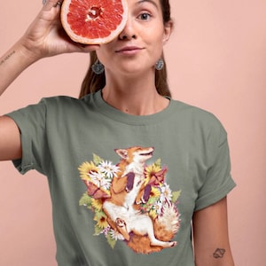 Floral Fox T-Shirt image 2