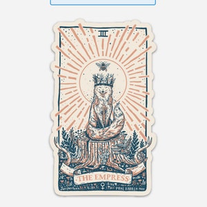 Empress Juniper Tarot Card Weatherproof Sticker