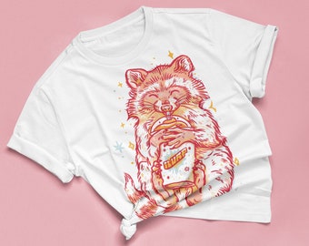 Slurp Vibes Raccoon Graphic T-Shirt