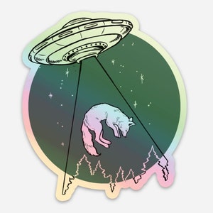 Elmwood Galactic Fox Weatherproof Sticker