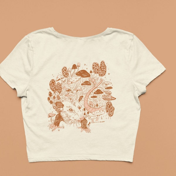 Camiseta corta del bosque de hongos