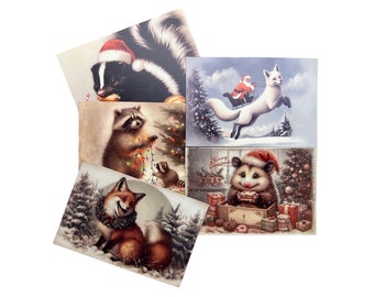 Vintage Inspirierte Weihnachts Postkarten (5)