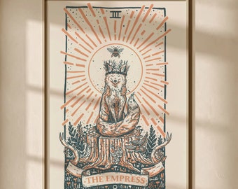 Juniper keizerin Tarot kaart afdrukken