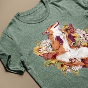 Floral Fox T-Shirt image 1
