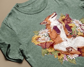 Floral Fox T-Shirt