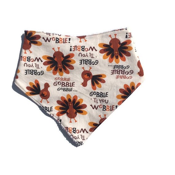 New Infant Halloween Thanksgiving Bib /& Hat Set Gobble Gobble Costume