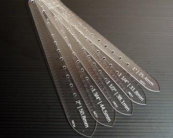 Set of 5 - Custom Belt Acrylic Templates