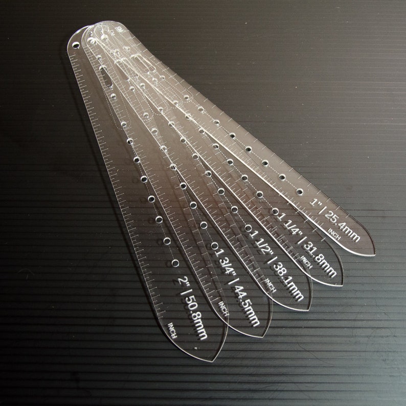 Set of 5 - Custom Belt Acrylic Templates - Etsy