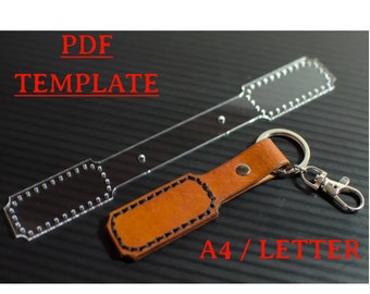 PDF Movie Ticket Leather Key Chain Template