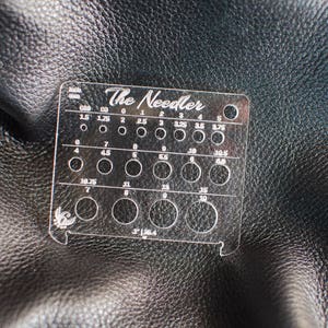 "Needler" Sticknålsmätare, Precisionsverktyg för Läderbearbetning, Mätmått för Akryl eller Trä för Läderhantverkare
