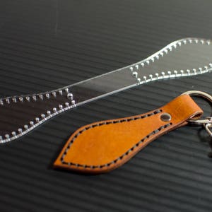 Arrow Leather Keychain Template image 1