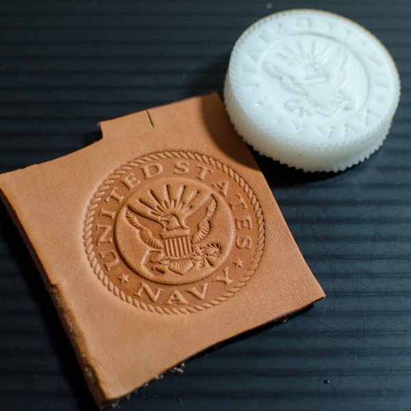 Leather Embossing Stamp Military Etsy