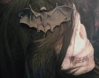 Rubber Bat Hair Clips - Spooky, Goth, Psychobilly, Horror, Death