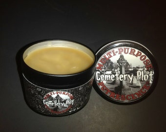 3 oz tin, Putrescence® Pomade "Cemetery Plot" - Psychobilly, Rockabilly, Goth, Punk