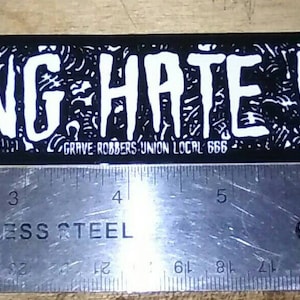 Vinyl Sticker "I Fucking Hate People!" Goth, Horror, Misanthrope, Introverts