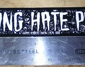 Vinyl Sticker "I Fucking Hate People!" Goth, Horror, Misanthrope, Introverts