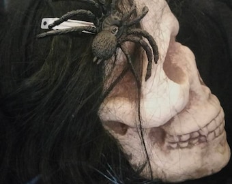 Rubber Spider Hair Clips - Spooky, Creepy, Goth, Psychobilly, Horror, Death
