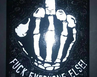 Vinyl Sticker "Be Yourself! Fuck Everyone Else!" Individuality, Punk