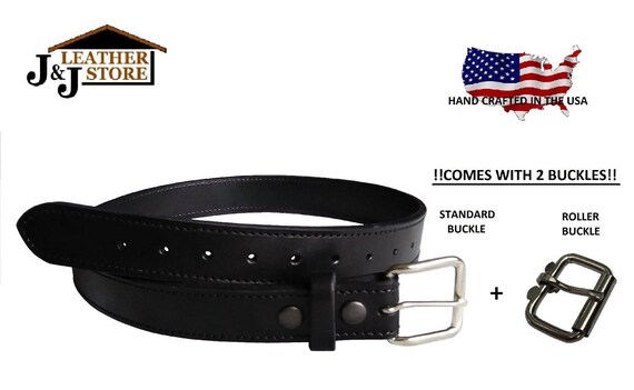 J/&J BLACK CLARINO 1.75/" PATENT LEATHER GARRISON UNIFORM DUTY BELT USA HANDMADE