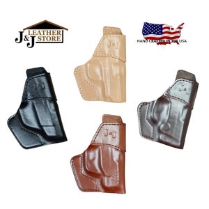 J&J Glock 42 W/ Streamlight TLR-6 OWB W/ Belt Clip Formed Premium Leather Holster