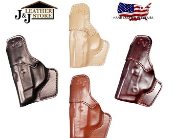 J&J Kimber MICRO 380 w/ Streamlight TLR-6 Formed IWB Inside Waistband Premium Leather Holster