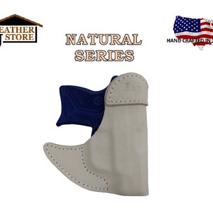 J&J Custom Fit KIMBER R7 MAKO Formed Front Pocket Premium Natural Leather Holster