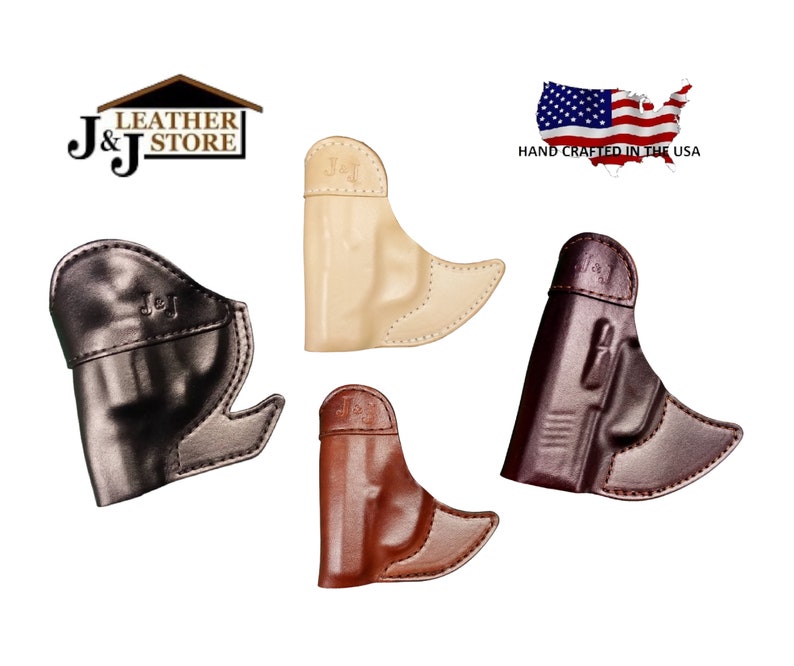 J&J RUGER LCP MAX 380 w/ Viridian E-Series Formed Front Pocket Style Premium Leather Holster image 1