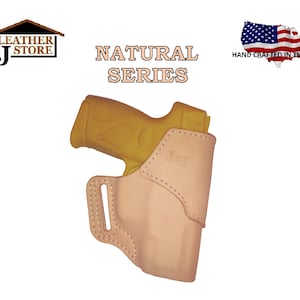 J&J Custom Fit TAURUS SPECTRUM Owb Belt Carry Formed Natural Premium Leather Holster