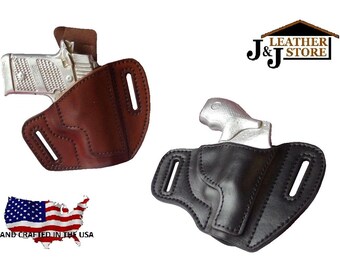 Ruger LC9s Lasermax Laser Leather Gun Holster Right Hand Shoulder Vertical