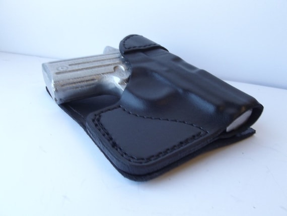LONGHORN PREMIUM LEATHER GLOCK 42 G42 CUSTOM FORMED WALLET POCKET HOLSTER